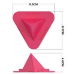 Anubhav Janni Triangle Shape Mobile Stand Portable Three Sided Pyramid Universal Phone Holder Anti Slip Base Plastic Desktop Smartphones Support Desk Office Home Stand Mobile (Set Of 10 Pcs) - Image 8