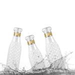 Anubhav Janni Diamond Water Bottle Texture Plastic Leakproof Reusable Drinking Bottles Fridge Gym Office School BPA Free Durable Multicolor Fridge Home Travel Kitchen Office (Set Of 2 Pcs) - Image 4