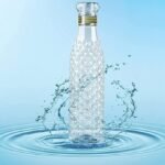 Anubhav Janni Diamond Water Bottle Texture Plastic Leakproof Reusable Drinking Bottles Fridge Gym Office School BPA Free Durable Multicolor Fridge Home Travel Kitchen Office (Set Of 2 Pcs) - Image 5