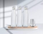 Anubhav Janni Diamond Water Bottle Texture Plastic Leakproof Reusable Drinking Bottles Fridge Gym Office School BPA Free Durable Multicolor Fridge Home Travel Kitchen Office (Set Of 2 Pcs) - Image 6