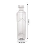 Anubhav Janni Glacier Water Bottle Bolt Cap Texture Plastic Leakproof Reusable Drinking Bottles Fridge Gym Office School Durable Multicolor Fridge Home Travel Kitchen Office (Set Of 1 Pcs) - Image 3