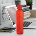 Anubhav Janni Glacier Water Bottle Bolt Cap Texture Plastic Leakproof Reusable Drinking Bottles Fridge Gym Office School Durable Multicolor Fridge Home Travel Kitchen Office (Set Of 1 Pcs) - Image 4