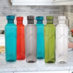 Anubhav Janni Glacier Water Bottle Bolt Cap Texture Plastic Leakproof Reusable Drinking Bottles Fridge Gym Office School Durable Multicolor Fridge Home Travel Kitchen Office (Set Of 1 Pcs) - Image 6
