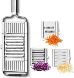 Anubhav Janni 6 In 1 Vegetable Cutter Multipurpose Stainless Steel Grater Slicer Vegetable Cutter French Fries Cutter Potato Chips Kitchen Maker French Cutters Blades Tool (Pack Of 1 Pcs) - Image 8