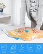 Anubhav Janni Vacuum Bag Compression Storage Bags Pump Space Saver Sealer Clothes Blankets Pillows Bedding Travel Packing More Space Seal Pump Bags Clothes Comforters Blankets (Set Of 11 Pcs) - Image 3