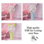 Anubhav Janni Mini Cartoon Fan Style Used In All Kinds Of Places Including Household And Many More For Producing Fresh Air Purposes Cute Foldable Usb Chargeable With Ears (Pack Of 1 Pcs) - Image 4