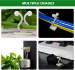 Anubhav Janni Plant Clip Wall Hook Plastic Self Adhesive Invisible Vines Binding Support Fixing Clips Plants Garden Holders Hooks Self Vine Cable Organizer Indoor Outdoor (Set Of 30 Pcs) - Image 6