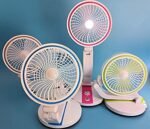 Anubhav Janni Folding Fan Style Used In All Kinds Of Places Including Household And Many More For Producing Fresh Air Purposes Cute Foldable Usb Chargeable With Ears Office (Pack Of 1 Pcs) - Image 2