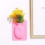 Anubhav Janni Silicone Pot Sticker Self Adhesive Sticker Magical Flower Wall Hanging Decore Home Kitchen Office Bathroom Silicon vase Sticky Strong Adhesion Plant Decoration Rack (Pack Of 1 Pcs) - Image 3