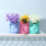 Anubhav Janni Silicone Pot Sticker Self Adhesive Sticker Magical Flower Wall Hanging Decore Home Kitchen Office Bathroom Silicon vase Sticky Strong Adhesion Plant Decoration Rack (Pack Of 1 Pcs) - Image 8