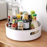 Anubhav Janni 360 Rotating Kitchen Organiser Tray Degree Turntable Cabinet Organizer Oil Stand Tray Kitchen Organizer Multi Function Tray Cosmetic Bathroom Items (Pack Of 1 Pcs) - Image 2