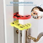 Anubhav Janni Door Stopper Cartoon Animal Baby Finger Pinch Guard Prevents Injuries Slamming Doors Toddler Pet Safety Protector Different Cushion Guard Stoppers Household Office (Pack Of 1 Pcs) - Image 6