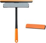 Anubhav Janni 3 In 1 Double Side Cleaning Brush Design Glass Wiper For Window Car Mirror Floor Premium Heavy Plastic Easy Brush Double Sided Car Windows Mirrors Glass Floors (Pack Of 1 Pcs)