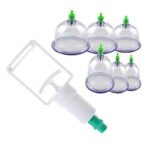 Anubhav Janni Vacuum Acupuncture Cupping Massage Cups Bio Magnetic Traditional Chinese Therapy Household Pull Out Kit Chinese Medical Suction Cans Kit Relax Body Pumps Bank (Set Of 6 Pcs)