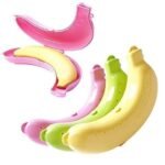 Anubhav Janni Banana Case Kids BPA Free Storage Box Portable Fruit Holder Cover Lunchbox Case Random Color Durable Container Crush Proof Lunch Box Office Travel School Outdoor (Set Of 2 Pcs) - Image 8