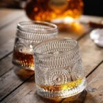 Anubhav Janni Dancing Glass Ring Design (220 Ml) Old Fashioned Whiskey Rotatable Bottom Drinking Vodka Bourbon Scotch Premium Square Diamond Perfect Scotch Bourbon Vodka Juice (Set Of 6 Pcs) - Image 6
