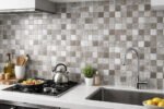 Anubhav Janni Checks Foil Paper (Brown) Wallpaper Kitchen Oil Proof Stickers Bathroom Contact Tile Backsplash Cabinet Furniture Makeover Plastic Home Office Décor (Pack Of 1 Pcs) - Image 4