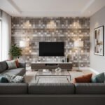 Anubhav Janni Checks Foil Paper (Brown) Wallpaper Kitchen Oil Proof Stickers Bathroom Contact Tile Backsplash Cabinet Furniture Makeover Plastic Home Office Décor (Pack Of 1 Pcs) - Image 6