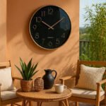 Anubhav Janni Wall Clock Black Copper Plastic Digital Silent Quartz Decorative Room Home Kitchen Bedroom Office School Modern Office Bedroom Living Room Kitchen Home School Décor (Pack Of 1 Pcs) - Image 4