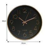 Anubhav Janni Wall Clock Black Copper Plastic Digital Silent Quartz Decorative Room Home Kitchen Bedroom Office School Modern Office Bedroom Living Room Kitchen Home School Décor (Pack Of 1 Pcs) - Image 5