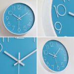 Anubhav Janni Wall Clock Sky Blue Plastic Digital Silent Quartz Decorative Room Home Kitchen Bedroom Office School Modern Office Bedroom Living Room Kitchen Home School Décor (Pack Of 1 Pcs) - Image 2