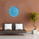 Anubhav Janni Wall Clock Sky Blue Plastic Digital Silent Quartz Decorative Room Home Kitchen Bedroom Office School Modern Office Bedroom Living Room Kitchen Home School Décor (Pack Of 1 Pcs) - Image 5