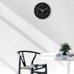 Anubhav Janni Wall Clock Black Silver Plastic Digital Silent Quartz Decorative Room Home Kitchen Bedroom Office School Modern Office Bedroom Living Room Kitchen Home School Décor (Pack Of 1 Pcs) - Image 6