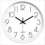 Anubhav Janni Wall Clock White Plastic Digital Silent Quartz Decorative Room Home Kitchen Bedroom Office School Modern Office Bedroom Living Room Kitchen Home School Décor (Pack Of 1 Pcs)