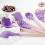 Anubhav Janni Kitchen Spatula With Bucket Silicone Set Cooking Utensil Set Turner Tongs Spoon Brush Whisk Heat Resistant Kit Including Tongs Whisk Spatulas Bucket Turner Kit (Pack Of 1 Pcs) - Image 2