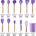 Anubhav Janni Kitchen Spatula With Bucket Silicone Set Cooking Utensil Set Turner Tongs Spoon Brush Whisk Heat Resistant Kit Including Tongs Whisk Spatulas Bucket Turner Kit (Pack Of 1 Pcs) - Image 3