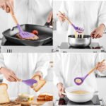 Anubhav Janni Kitchen Spatula With Bucket Silicone Set Cooking Utensil Set Turner Tongs Spoon Brush Whisk Heat Resistant Kit Including Tongs Whisk Spatulas Bucket Turner Kit (Pack Of 1 Pcs) - Image 4