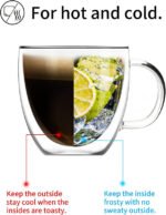 Anubhav Janni Double Wall Tea Glass Mug (350 Ml) Premium Classic Coffee Mugs Heat Resistant Cappuccino Latte Bag Hot Cold Beverage Walled Layer Iced Dishwasher Microwave Safe (Pack Of 1 Pcs) - Image 4