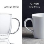 Anubhav Janni Double Wall Tea Glass Mug (350 Ml) Premium Classic Coffee Mugs Heat Resistant Cappuccino Latte Bag Hot Cold Beverage Walled Layer Iced Dishwasher Microwave Safe (Pack Of 1 Pcs) - Image 6