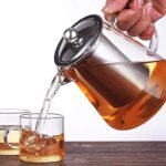 Anubhav Janni New Green Tea Kettle 950ml Borosilicate Glass Pot Stainless Steel Lid Infuser Handle Stovetop Safe Heat Resistant Design Loose Leaf Round Strainer Coffee Juice (Pack Of 1 Pcs) - Image 4