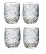 Anubhav Janni Crystal Whiskey Glasses Premium Drinking For Whiskey Wine Juice Beer Scotch Home Bar Glassware Cocktail Gift Anniversary Wedding Housewarming Birthday (Set Of 6 Pcs)
