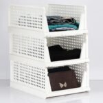 Anubhav Janni 3 Layer Foldable Sliding Drawer Organizer Wardrobe Storage Box Clothes Shelf Basket Containers Bins Cubes Kitchen Office Bedroom Bathrooms Closet Home Cupboard (Pack Of 1 Pcs) - Image 5