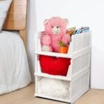 Anubhav Janni 3 Layer Foldable Sliding Drawer Organizer Wardrobe Storage Box Clothes Shelf Basket Containers Bins Cubes Kitchen Office Bedroom Bathrooms Closet Home Cupboard (Pack Of 1 Pcs) - Image 9