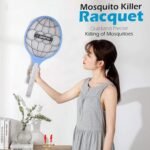 Anubhav Janni Electric Insect Killer Racket Indoor Outdoor Mosquito Replacement Warranty Certified Rechargeable Bat For Home Office Battery Shock Proof Fly Swatter (Pack Of 1 Pcs) - Image 4