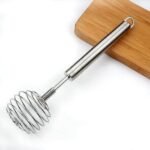Anubhav Janni Ss Spring Egg Beater SS Kitchen Baking Lassi Butter Milk Frother Cream Madhani Coffee Cake Mixing Restaurant Handheld Steel Wire Whisk Hand Mixer Eggbeater Whisking (Pack Of 1 Pcs)