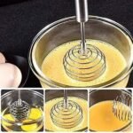 Anubhav Janni Ss Spring Egg Beater SS Kitchen Baking Lassi Butter Milk Frother Cream Madhani Coffee Cake Mixing Restaurant Handheld Steel Wire Whisk Hand Mixer Eggbeater Whisking (Pack Of 1 Pcs) - Image 9