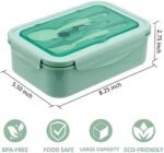 Anubhav Janni new 3 section lunch box Lunch Box Leak Proof Stainless Steel Kids School Office Spoon Pair Chopsticks Steel Container Teddy Bear Durable Dishwasher Safe (Pack Of 1 Pcs) - Image 5