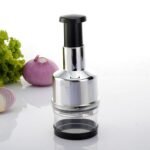 Anubhav Janni Hand Press Onion Crusher Chopper Manual Garlic Handheld Food Chopper Mincer Dicer Vegetable Cutter Garlic Onion Chili Fruits Easy Kitchen Tool Gadget Masher Cutter (Pack Of 1 Pcs) - Image 3