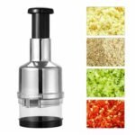 Anubhav Janni Hand Press Onion Crusher Chopper Manual Garlic Handheld Food Chopper Mincer Dicer Vegetable Cutter Garlic Onion Chili Fruits Easy Kitchen Tool Gadget Masher Cutter (Pack Of 1 Pcs) - Image 5