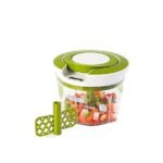 Anubhav Janni 2 In 1 Ring Pull Chopper Vegetable Fruit Nut Onion Chopper Hand Slicer Shredder Salad Maker Tools Choppers Sharp Stainless Steel Vegetable Fruits Salads (Pack Of 1 Pcs)