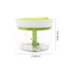 Anubhav Janni 2 In 1 Ring Pull Chopper Vegetable Fruit Nut Onion Chopper Hand Slicer Shredder Salad Maker Tools Choppers Sharp Stainless Steel Vegetable Fruits Salads (Pack Of 1 Pcs) - Image 4