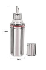 Anubhav Janni Indian Oil Pot Dispenser Bottle 1000 Ml Steel Stainless Container For Kitchen Pourer With Nozzle Long Size Bottle Dispenser Dropper Container Steel Jar  (Pack Of 1 Pcs) - Image 5