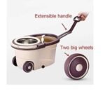 Anubhav Janni Magic Mop Enterprises Elegant Big Wheels Floor Cleaning Stick With Bucket Home Office Plastic Spin And Easy Set With For Best Degree Refill Head Elite Bigger (Pack Of 1 Pcs) - Image 4