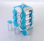 Anubhav Janni 12 In 1 Rotating Spice Rack Quality Shoppe Jar Set Masala Set Condiment Set Container Box Kitchen Revolving Multipurpose Set Colorful Jars  Condiment Containers (Pack Of 1 Pcs) - Image 3