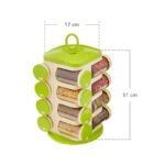 Anubhav Janni 12 In 1 Rotating Spice Rack Quality Shoppe Jar Set Masala Set Condiment Set Container Box Kitchen Revolving Multipurpose Set Colorful Jars  Condiment Containers (Pack Of 1 Pcs) - Image 5