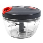 Anubhav Janni Micro Chopper Manual Vegetable With 3 Blades Hand Pull Food Processor Home And Kitchen Items Handy Dori Plastic Fruit Quick Vegetables Fruits Your Cutter Onion (Pack Of 1 Pcs)